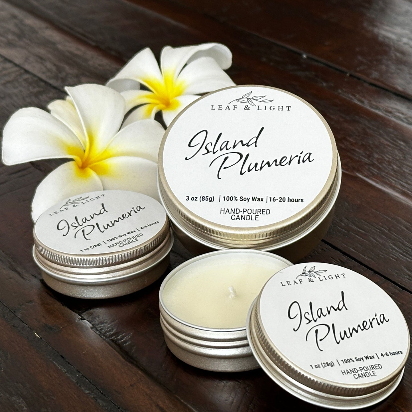 ISLAND PLUMERIA - SMALL ROOM CANDLE (3 oz)