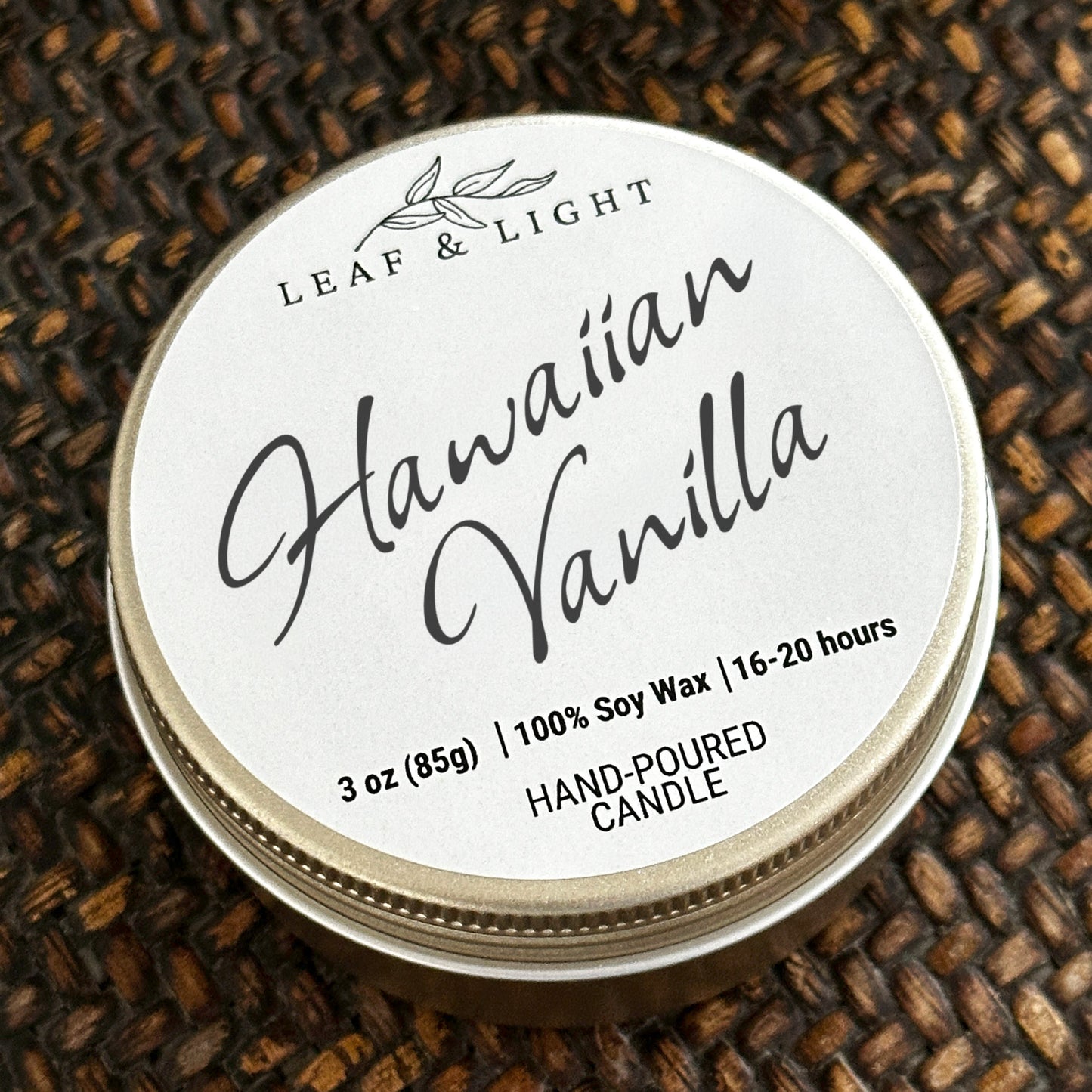 HAWAIIAN VANILLA | SMALL HAWAIIAN CANDLE (3 oz)