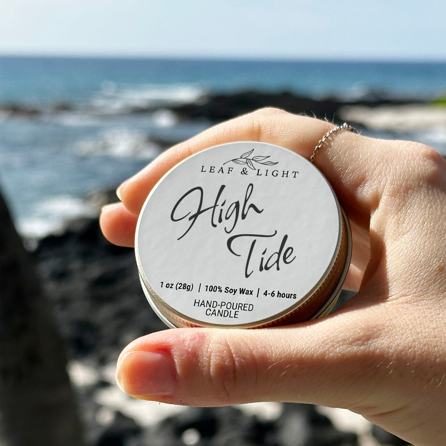 HIGH TIDE | SCENTED SOY WAX VEGAN MINI CANDLE (1 oz)