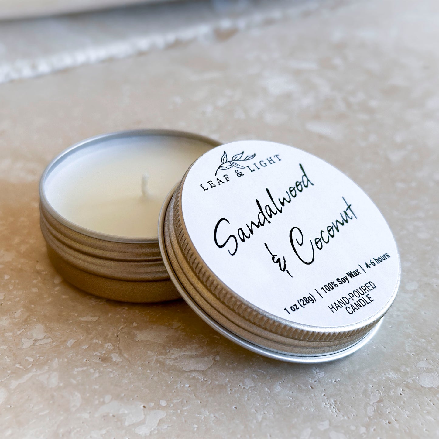 SANDALWOOD & COCONUT - MINI CANDLE (1 oz)