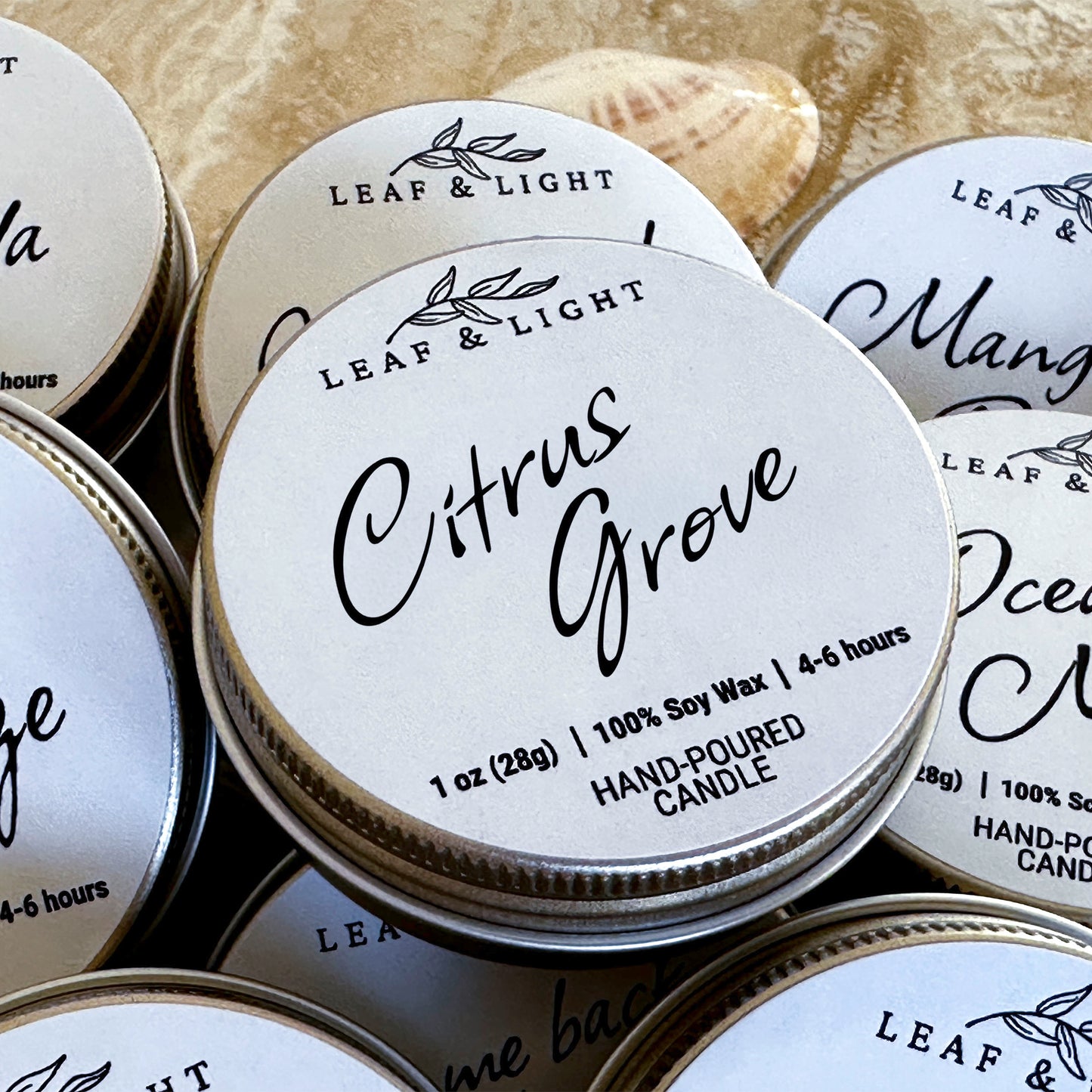 CITRUS GROVE | MINI NATURAL SOY CANDLE (1 oz)