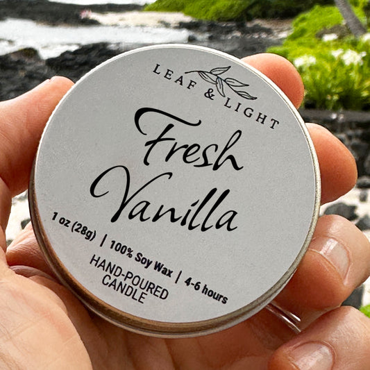 FRESH VANILLA - MINI CANDLE (1 oz)