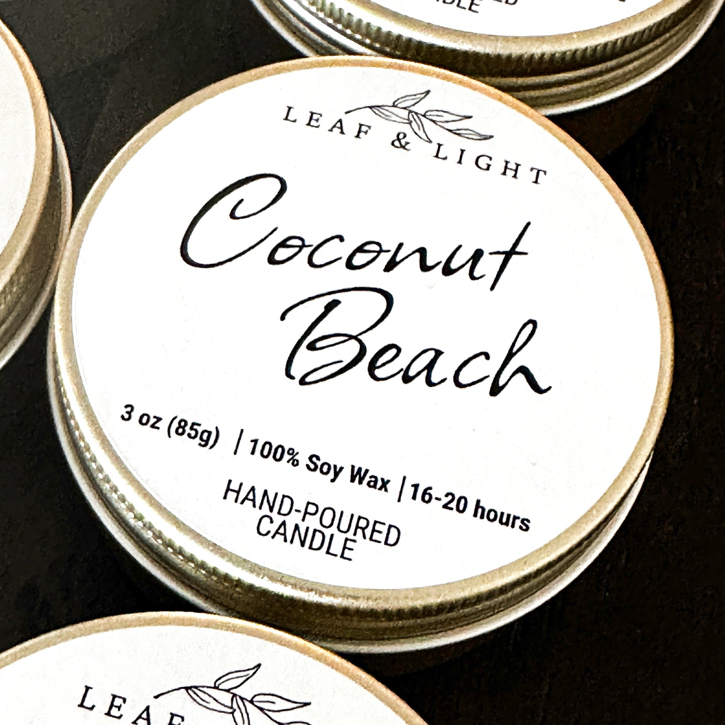 COCONUT BEACH - SMALL ROOM CANDLE (3 oz)