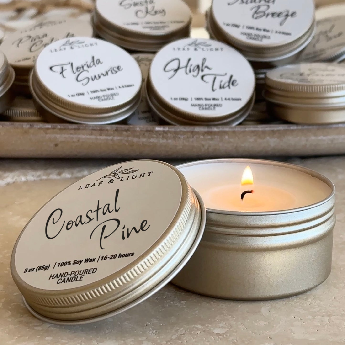 COASTAL PINE | SMALL TIN CANDLE (3 oz)