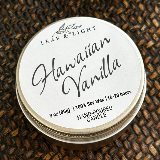 HAWAIIAN VANILLA - TRAVEL CANDLE (3 oz)