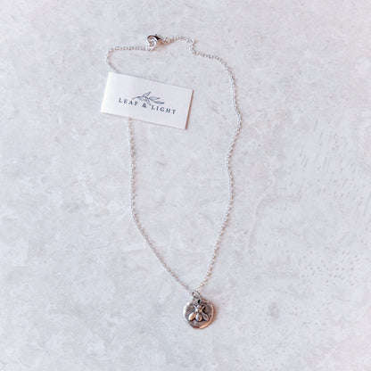 BEE COASTAL CHARM NECKLACE | SILVER PLATED