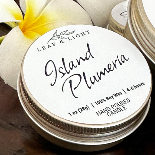 ISLAND PLUMERIA - MINI CANDLE (1 oz)