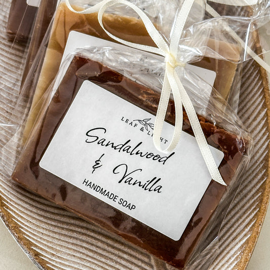 SANDALWOOD AND VANILLA - HANDMADE SOAP