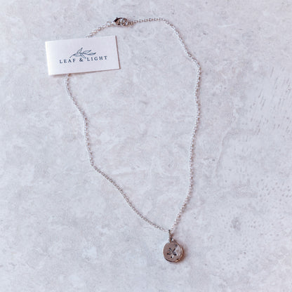 TINY STARFISH COASTAL CHARM NECKLACE | SILVER PLATED