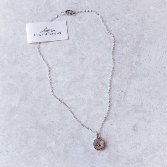 TINY STARFISH COASTAL CHARM NECKLACE | SILVER PLATED